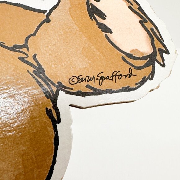 Vintage Suzy Spafford Little Baby Nursey Zoo Wall Decor Duck Giraffe Bear Bunny - Picture 11 of 14